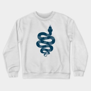 Large Snake deep blue Crewneck Sweatshirt